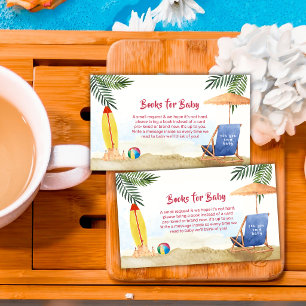 Tarjeta De Recepción Libros de niño de tabla de surf de verano para bab