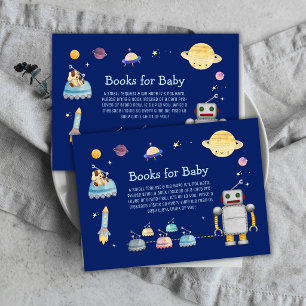 Tarjeta De Recepción Libros de Niño Robot Juguete Espacio Exterior Para
