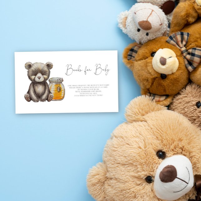 Tarjeta De Recepción Libros de oso para boleto de bebé (Subido por el creador)