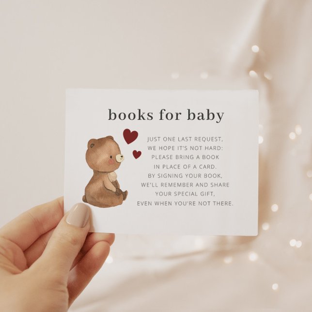 Tarjeta De Recepción Libros de osos de San Valentín para bebé (Subido por el creador)