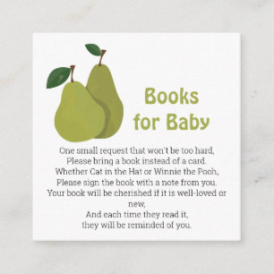 Tarjeta De Recepción Libros de parejas de piar para el bebé