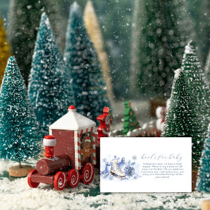 Tarjeta De Recepción Libros de patines de hielo de copo de nieve de inv