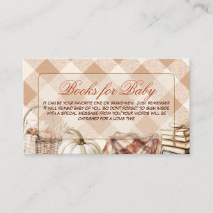 Tarjeta De Recepción Libros de Pequeño Bellota Otoño Bosque Para Shower