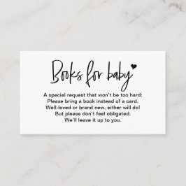 Tarjeta De Recepción Libros de personalizable para bebés Solicitud de l