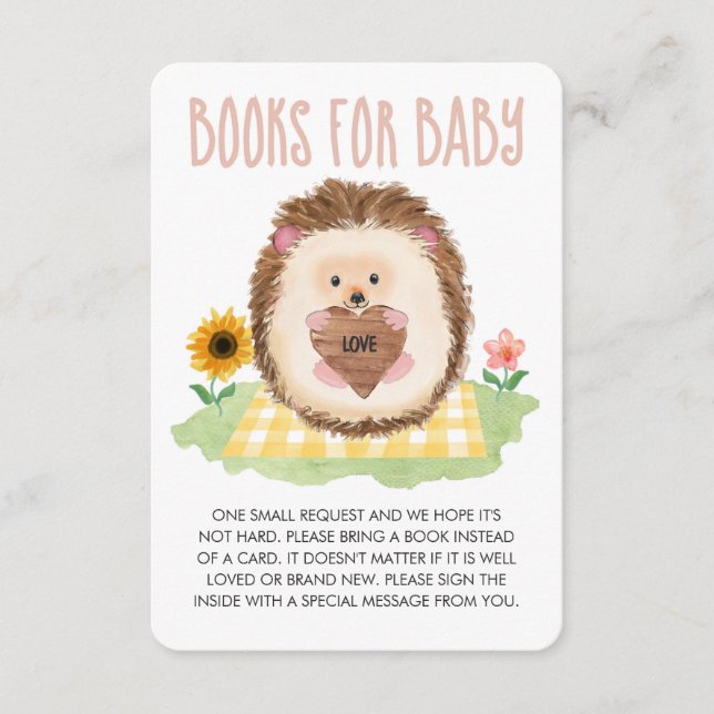 Tarjeta De Recepción Libros de picnic para la protección de animales en (Anverso)