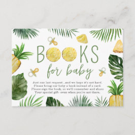 Tarjeta De Recepción Libros De Pineapples Y Pacificadores Para Baby Sho