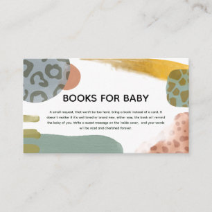 Tarjeta De Recepción Libros de pintura de animales con acuarela abstrac