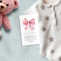 Libros de plegado rosado para Baby Shower