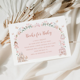 Tarjeta De Recepción Libros de Princesa de Cuento de Hadas para Bebé