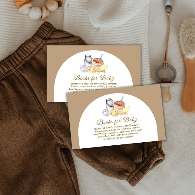 Tarjeta De Recepción Libros De Ratón De Pollo De Crecimiento Local Para (Locally Grown Chicken Mouse Books For Baby Shower Enclosure Card)