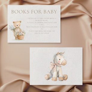 Tarjeta De Recepción Libros de regalo para bebé de género neutro y jugu