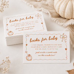 Tarjeta De Recepción Libros de Riego de Bebé de Calabacita para la Fies