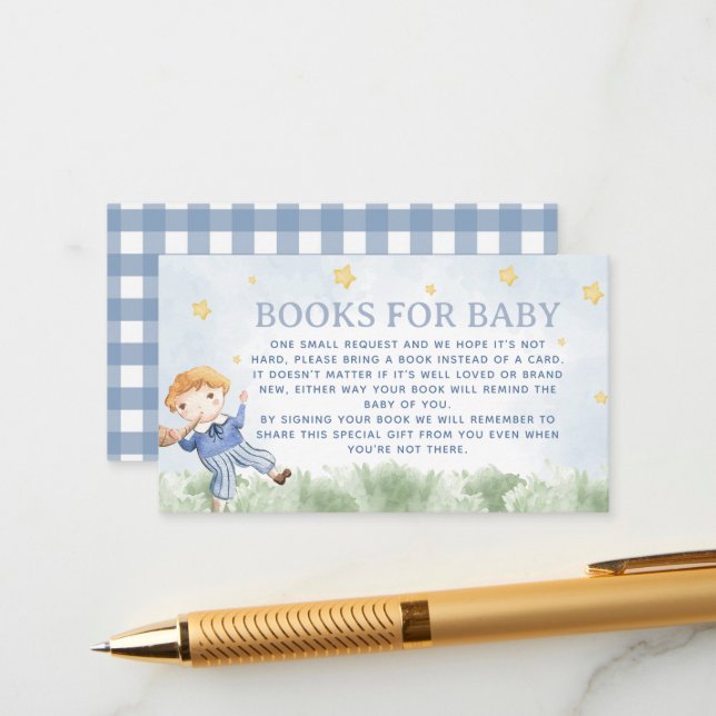 Tarjeta De Recepción Libros De Rímen De Enfermería Para Bebés (Anverso/Reverso In Situ)