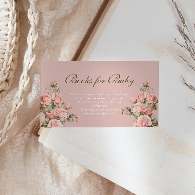 Tarjeta De Recepción Libros de rosa rosado para bebé de la princesa Car (Subido por el creador)