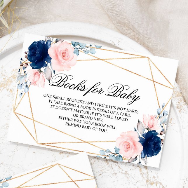 Tarjeta De Recepción Libros de Rosas azules rosados y de la marina de R (Subido por el creador)