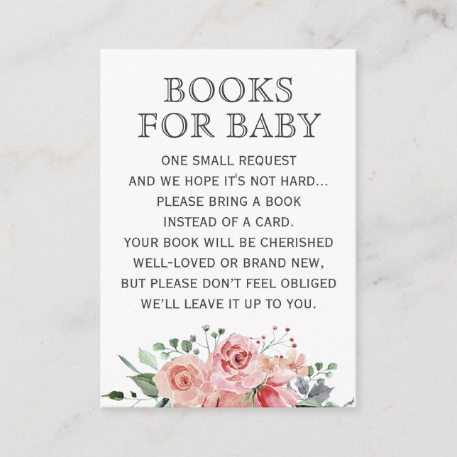 Tarjeta De Recepción Libros de Rosas de primavera floral para la salpic (Anverso)