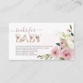 Tarjeta De Recepción Libros de rosas rosadas polvorientas de ArtsApp H2