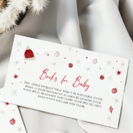 Tarjeta De Recepción Libros de Santa Baby Shower para bebé