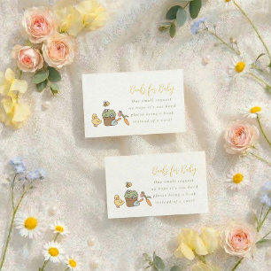 Tarjeta De Recepción Libros de Shower de Jardín de Primavera para Tarje