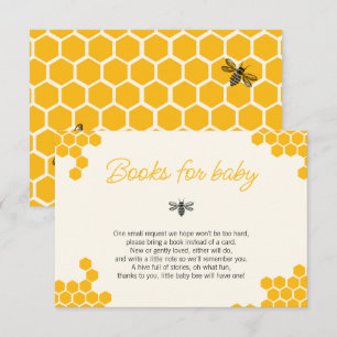 Tarjeta De Recepción Libros de Shower para Bebé de Mamá Abeja para Cute