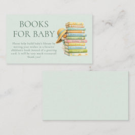 Tarjeta De Recepción Libros de Silly Goose Sage para Baby Shower 