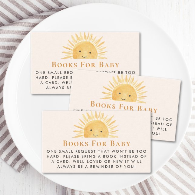 Tarjeta De Recepción Libros de sol de sol de sol para bebé (Subido por el creador)