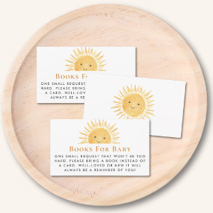 Tarjeta De Recepción Libros de sol para bebé
