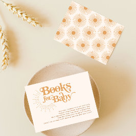 Tarjeta De Recepción Libros de Sun Boho para Baby Shower