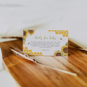 Tarjeta De Recepción Libros De Sunflower De Honeycomb De Verano Para Be