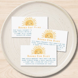 Tarjeta De Recepción Libros de Sunshine para bebé 