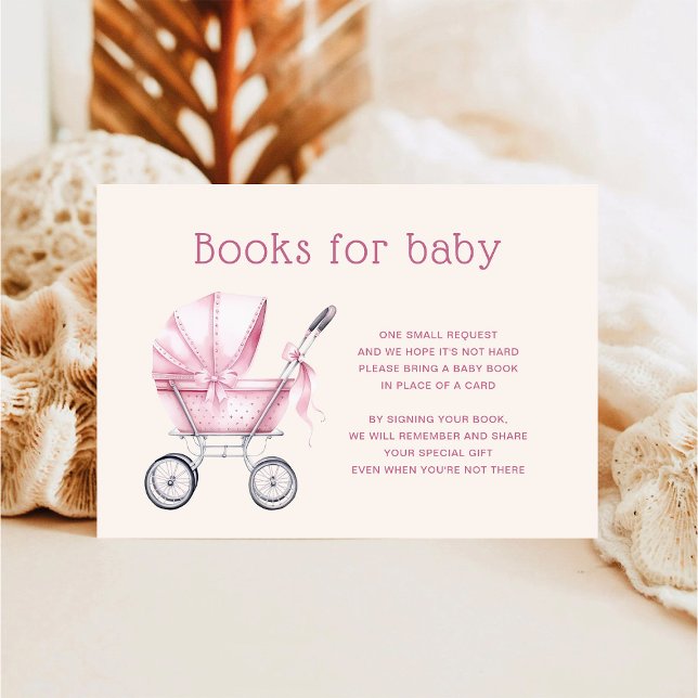 Tarjeta De Recepción Libros de transporte para bebés rosados (Subido por el creador)