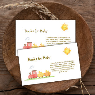 Tarjeta De Recepción Libros de Tren Choo Choo de Pato de Goma para Fies