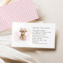 Libros de Vaca Rosa de Terranova para Baby Shower