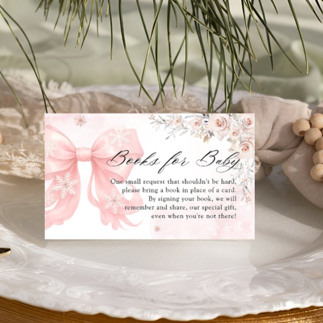 Tarjeta De Recepción Libros de vacas rosadas de invierno para bebé (Subido por el creador)