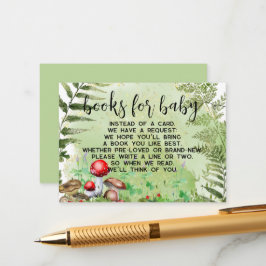 Tarjeta De Recepción Libros de vegetación de hongos forestales para Bab