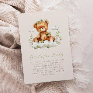 Tarjeta De Recepción Libros de Vegetación de Osito de Peluche Lindo par