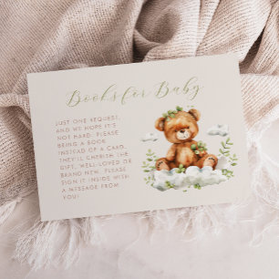Tarjeta De Recepción Libros de Vegetación de Osito de Peluche Lindo par
