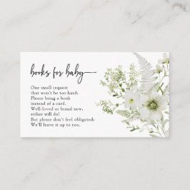 Tarjeta De Recepción Libros de Vegetación Para Bebé