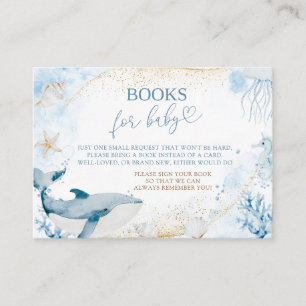 Tarjeta De Recepción Libros de verano para bebé Océano Azul te verá pro