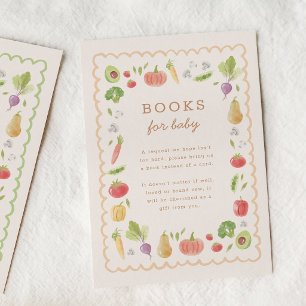 Tarjeta De Recepción Libros de verduras cultivadas localmente para bebé