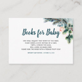 Tarjeta De Recepción Libros De Winter Woodland Para Bebé