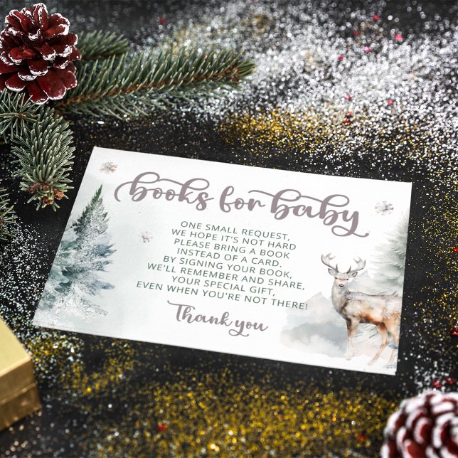 Tarjeta De Recepción Libros de Woodland de invierno para bebé (Subido por el creador)