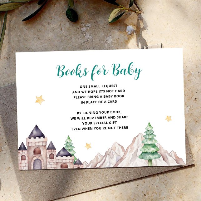 Tarjeta De Recepción Libros del castillo del dragón para bebé (Subido por el creador)