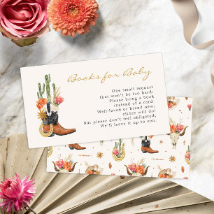 Tarjeta De Recepción Libros del Oeste para Bebés