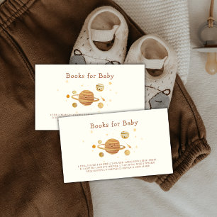 Tarjeta De Recepción Libros del sistema solar del espacio exterior boho