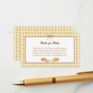 Tarjeta De Recepción Libros del tema Cutie Pie para bebé