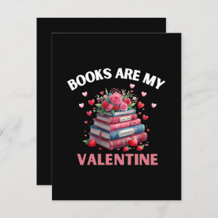 Tarjeta De Recepción Libros divertidos son mi San Valentín