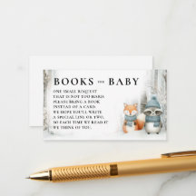 Libros Ducha de Bebé Animales del Bosque Invierno