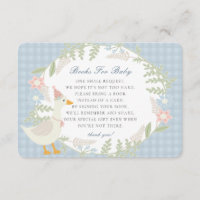 Libros florales Blue Silly Goose Gingham para bebé