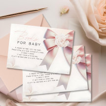 Libros florales de Baby Shower de Pink Bow para el